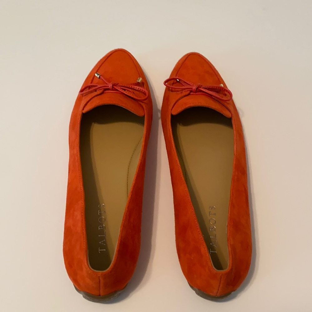 Talbots Women’s Orange Loafers size 9.5 M